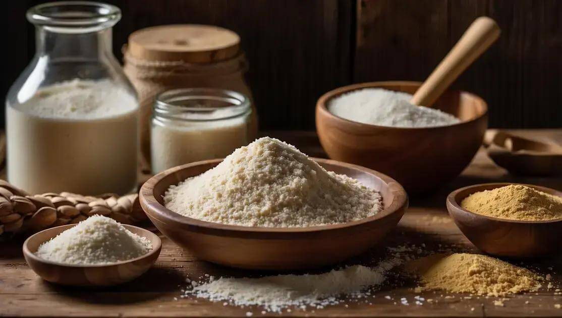 Alternativas à farinha de arroz