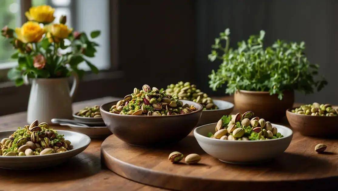 Receitas práticas com pistache