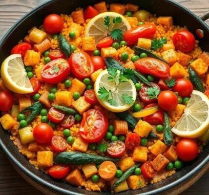 Paella vegetariano