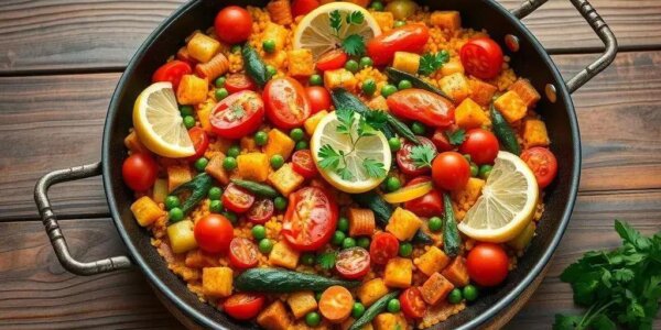 Paella vegetariano
