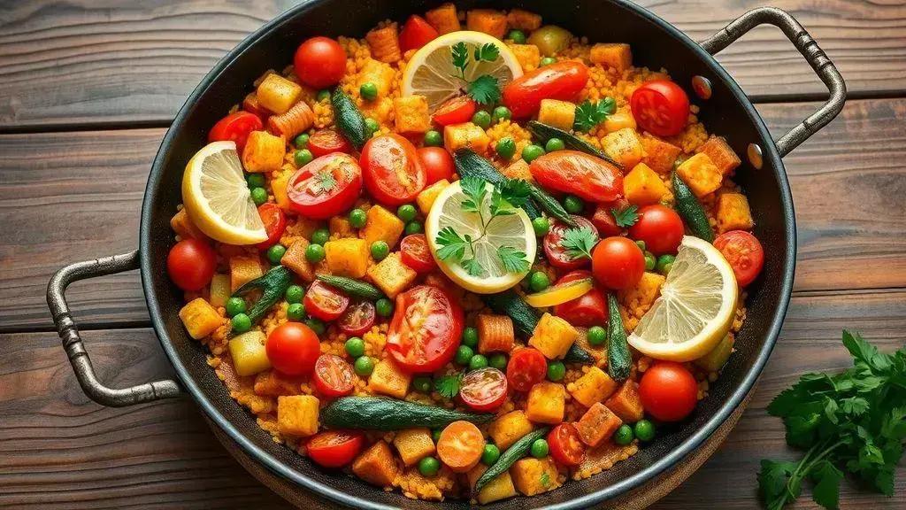 Paella vegetariano