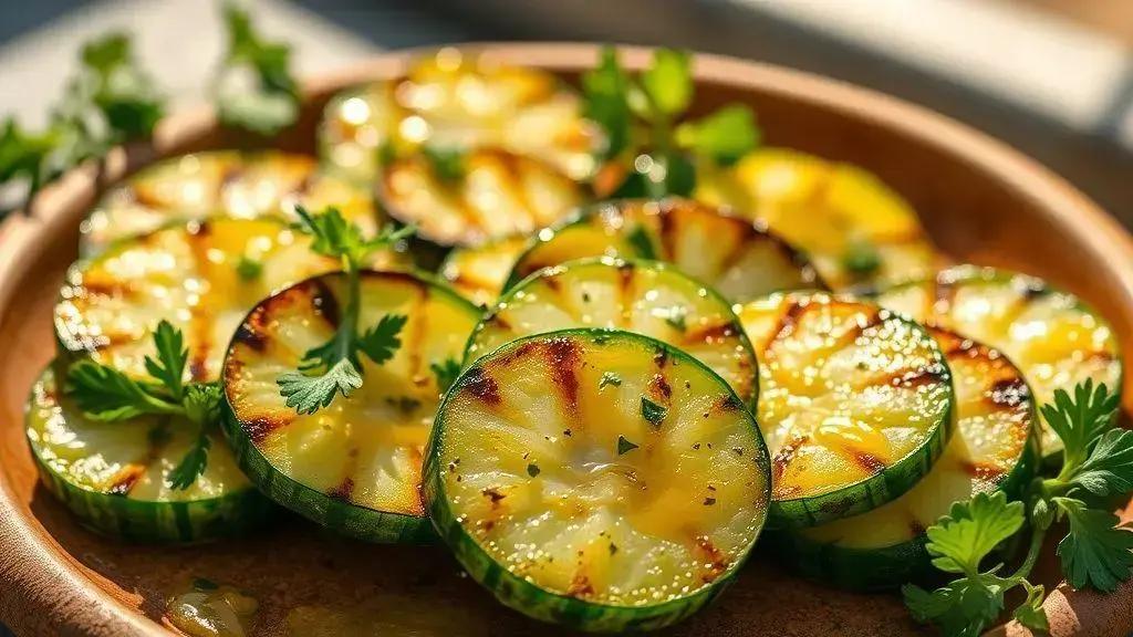 Pepino grelhado