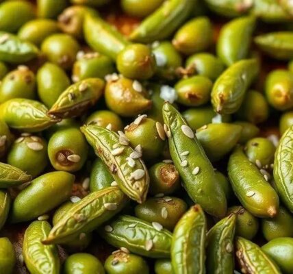 Edamame assado