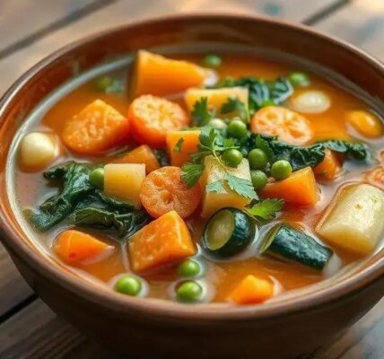 sopa vegetariana