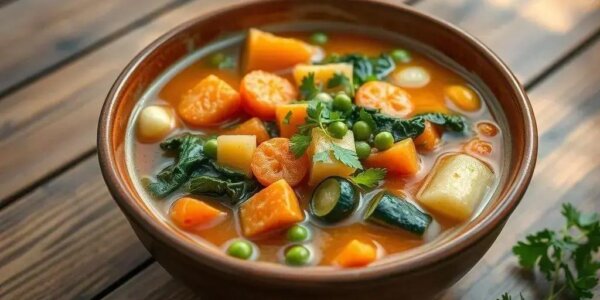 sopa vegetariana