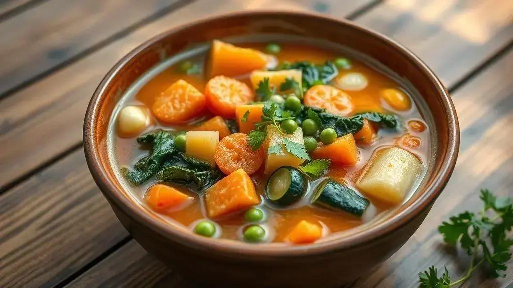 sopa vegetariana