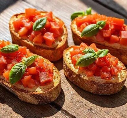 Bruschetta sem lactose