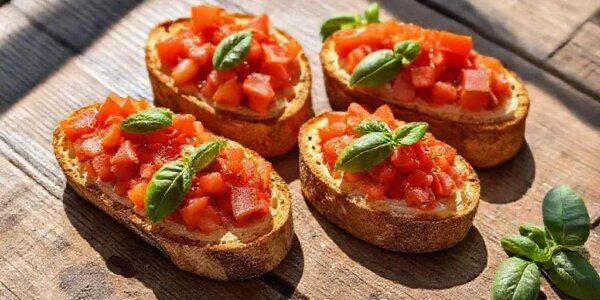Bruschetta sem lactose