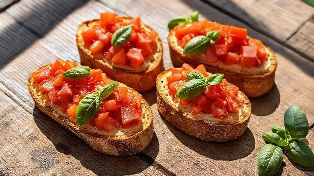 Bruschetta sem lactose