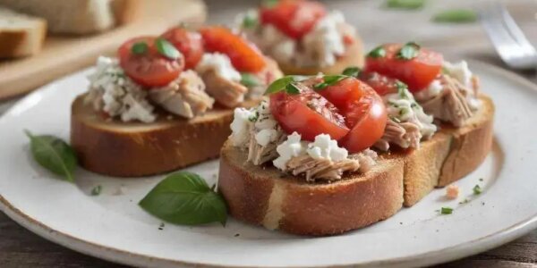 Bruschetta proteico