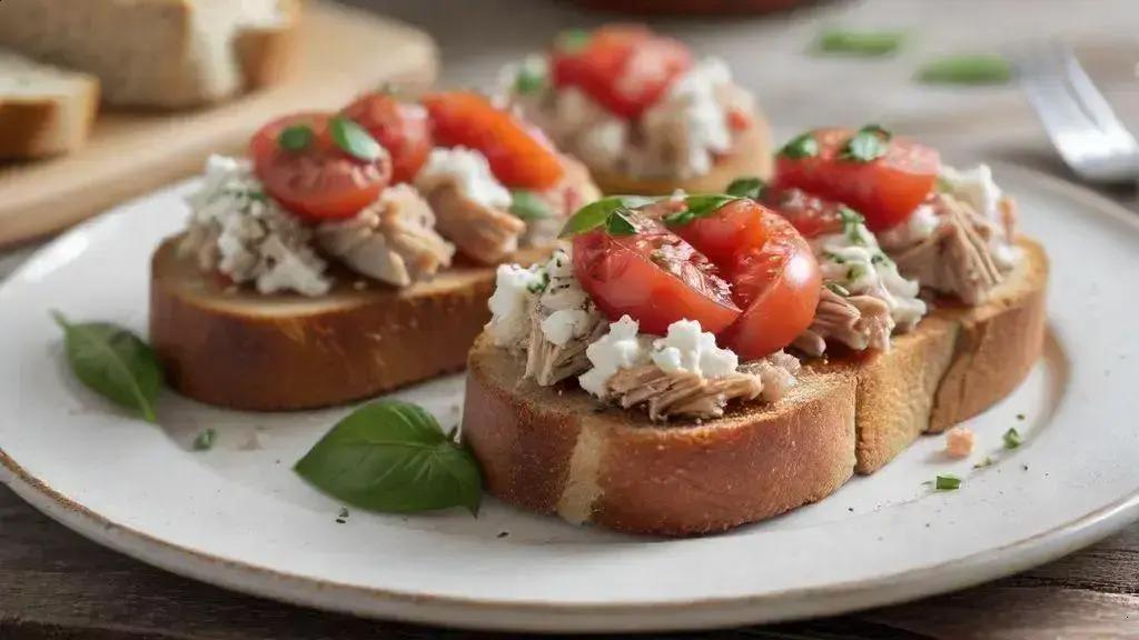 Bruschetta proteico